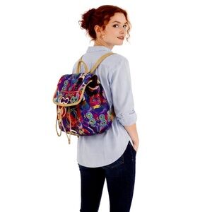 COACH Poppy Pop C Graffiti Backpack Wide Adjustable Straps W/ COACH DUST BAG